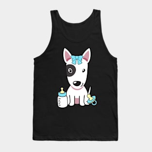 Cute bull terrier is a baby Tank Top